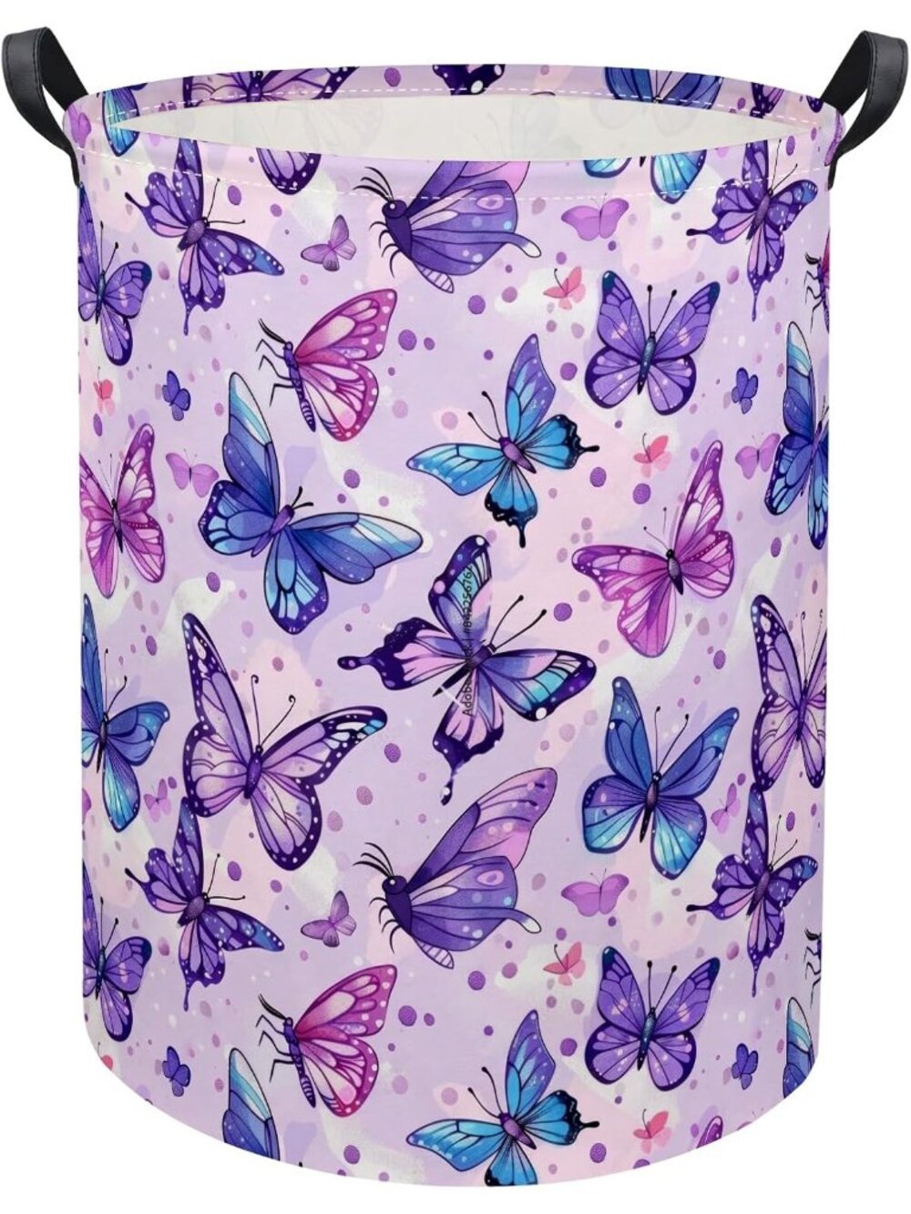New Baby Laundry Basket Baby Hamper for Nursery Girl Kids Butterfly Hamper